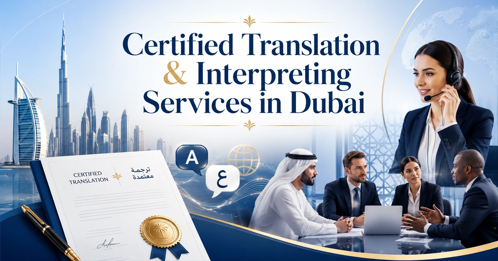 Certified Translation & Interpreting Services in Dubai