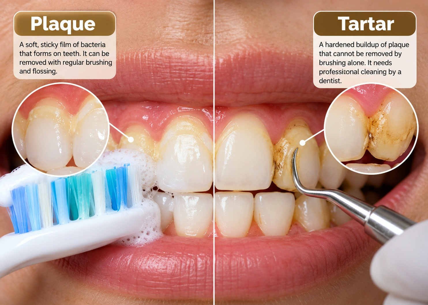 Plaque vs. Tartar: Why Brushing Alone Can't Remove Everything